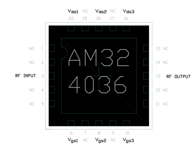MMIC–усилитель AM324036WM-QN5-R MMIC–усилитель AM324036WM-QN5-R