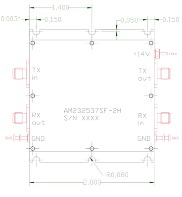 Стандартный SSPA модуль AM232537SF-2H Стандартный SSPA модуль AM232537SF-2H