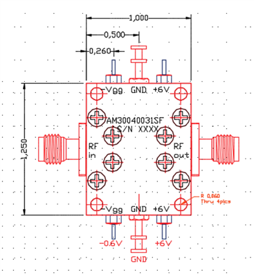 Компактный SSPA модуль AM30040031SF-3H Компактный SSPA модуль AM30040031SF-3H