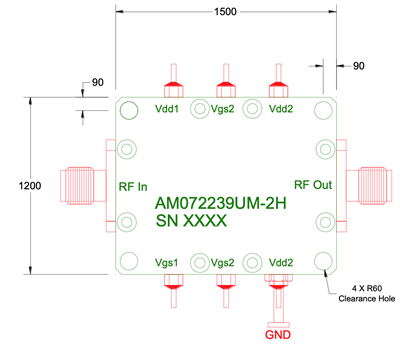 MMIC Модуль AM072239UM-2H MMIC Модуль AM072239UM-2H