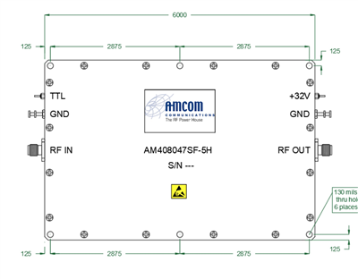 Стандартный SSPA модуль AM408047SF-5H Стандартный SSPA модуль AM408047SF-5H