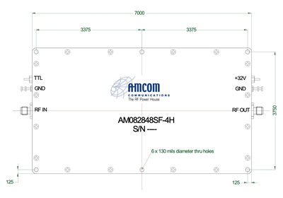 Стандартный SSPA модуль AM082848SF-4H Стандартный SSPA модуль AM082848SF-4H