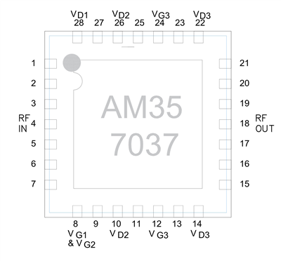 MMIC–усилитель AM357037WM-QN6-R MMIC–усилитель AM357037WM-QN6-R