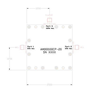 Направленный ответвитель AM000100CP-20 Направленный ответвитель AM000100CP-20