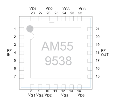 MMIC–усилитель AM559538WM-QN6-R MMIC–усилитель AM559538WM-QN6-R