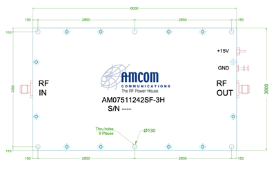 Стандартный SSPA модуль AM07511242SF-3H Стандартный SSPA модуль AM07511242SF-3H