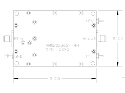 Стандартный SSPA модуль AM020336SF-4H Стандартный SSPA модуль AM020336SF-4H