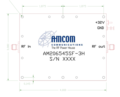 Стандартный SSPA модуль AM206545SF-3H Стандартный SSPA модуль AM206545SF-3H