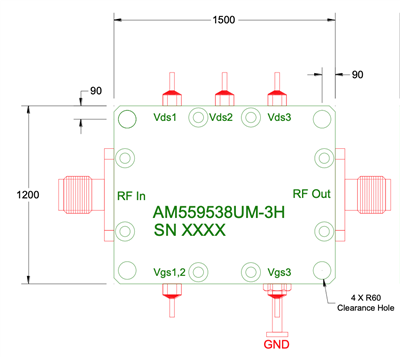 MMIC Модуль AM559538UM-3H MMIC Модуль AM559538UM-3H