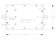 Стандартный SSPA модуль AM020336SF-4H