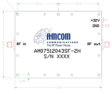 Стандартный SSPA модуль AM07512043SF-2H
